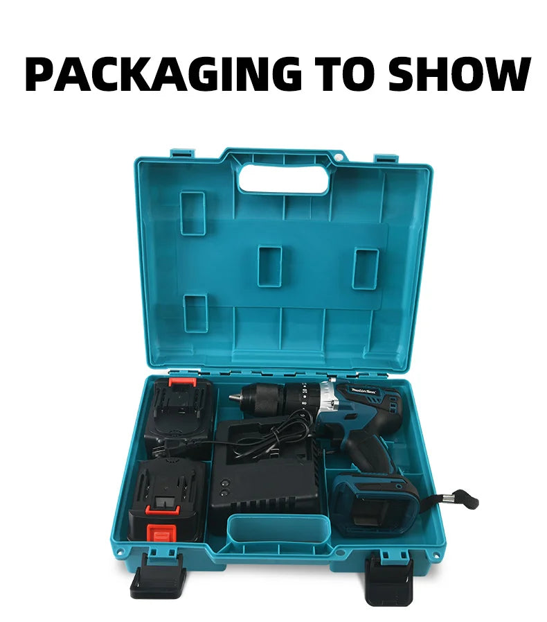 Mulinsen 21V Portable Lithium Mini Power Accessories Cordless Impact Drill Power Tools Sets