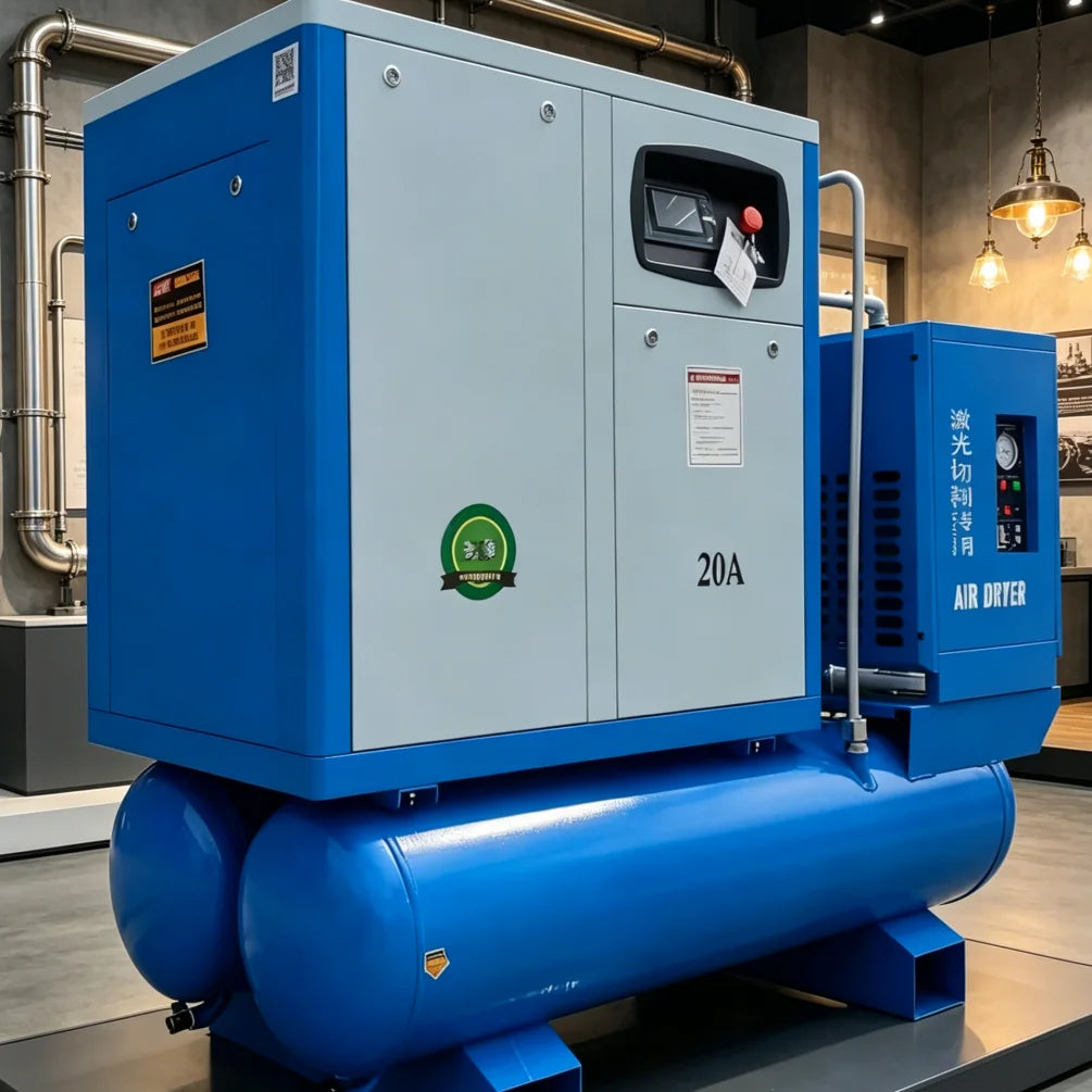 15KW Screw air Compressor for Laser Cutting Machine for Stainless Steel Carbon Steel air Compressor