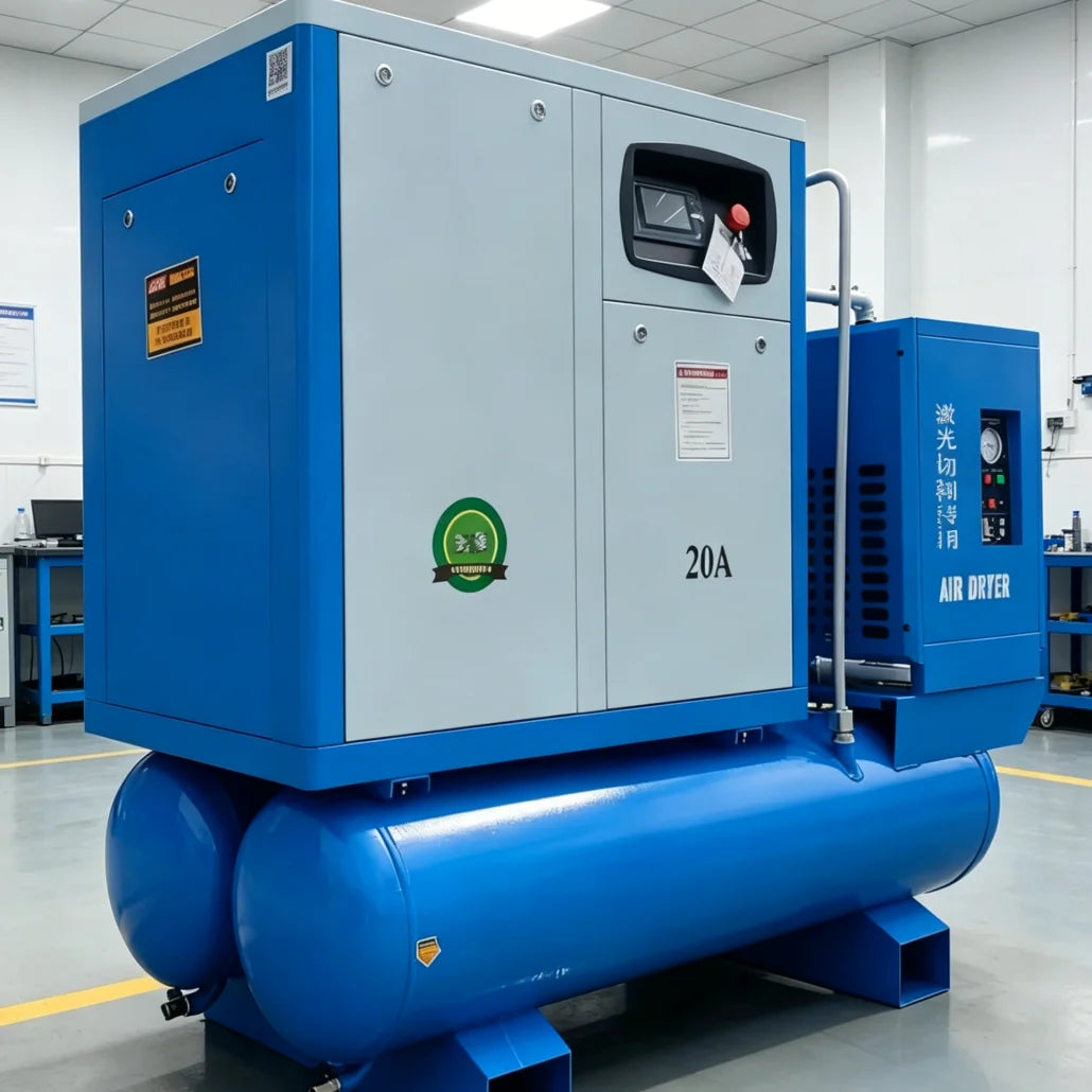 15KW Screw air Compressor for Laser Cutting Machine for Stainless Steel Carbon Steel air Compressor