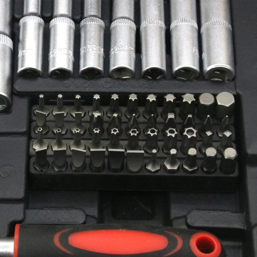 216pcs 35K Combination Spanner Box Profession Tool Socket Set Multifunction Wrench Kit for Car Repair Other Hand Tools Sets