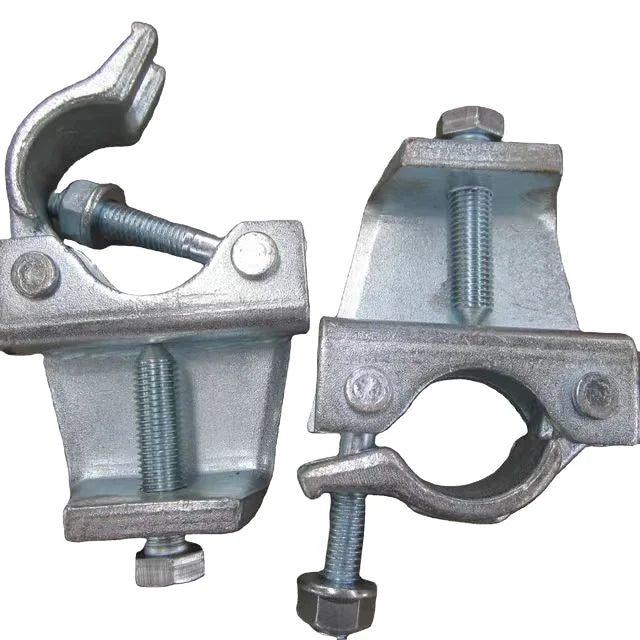 Galvanised Steel Scaffold Cramp Connectors Fixed and Rotating Pipe Clamp for Scaffolding Props Ladder Parts Fastener Coupler