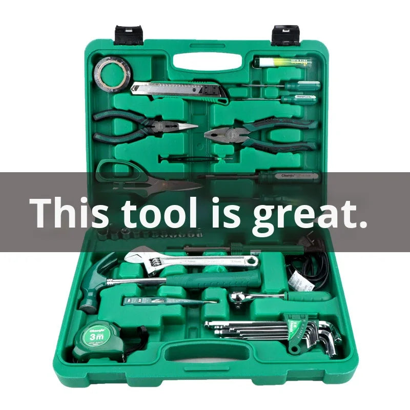 PEIFENG 12 16-123 Piece Household Universal Manual Carbon Steel Kit Handles Customizable Hand Hardware Set Hard Case OEM