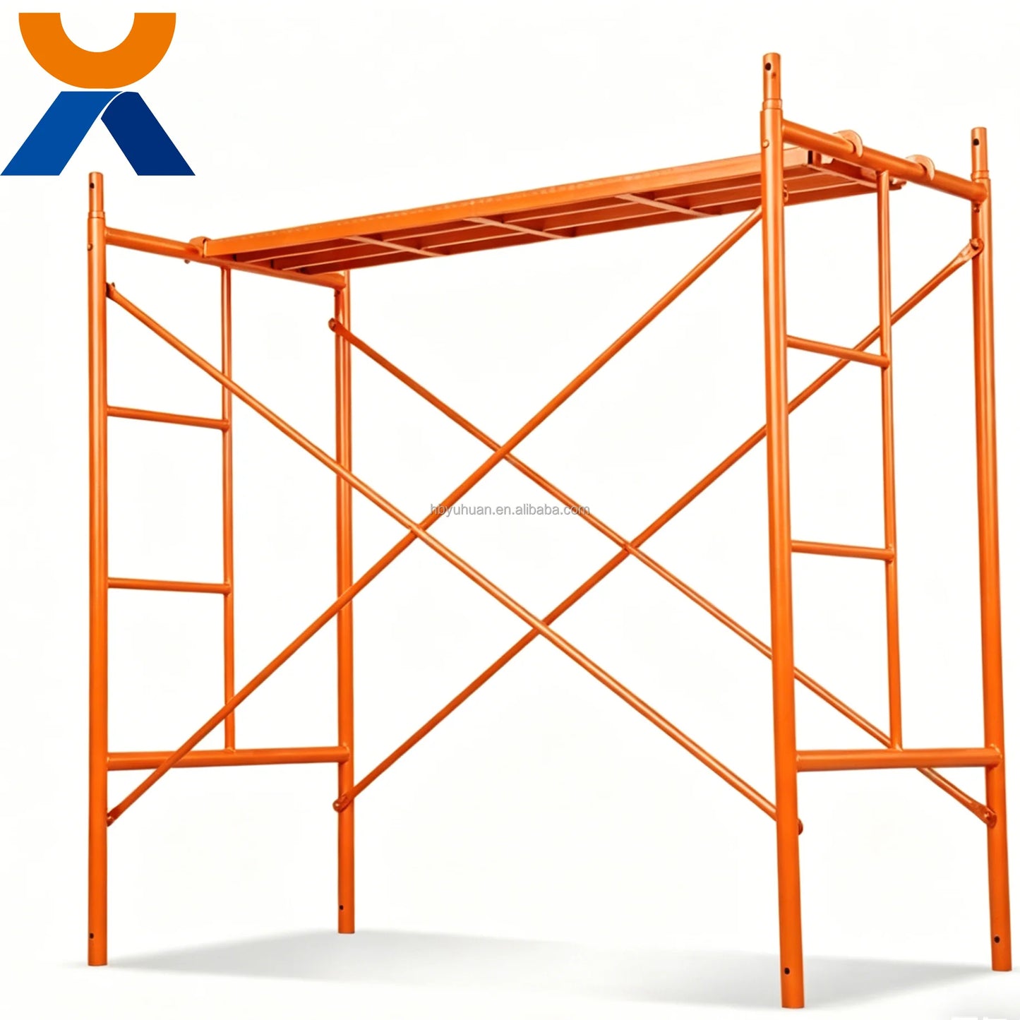 Galvanized Steel Mobile Scaffold Frame Cross Brace Connector Lock Parts Frame Scaffolding for Building Repair