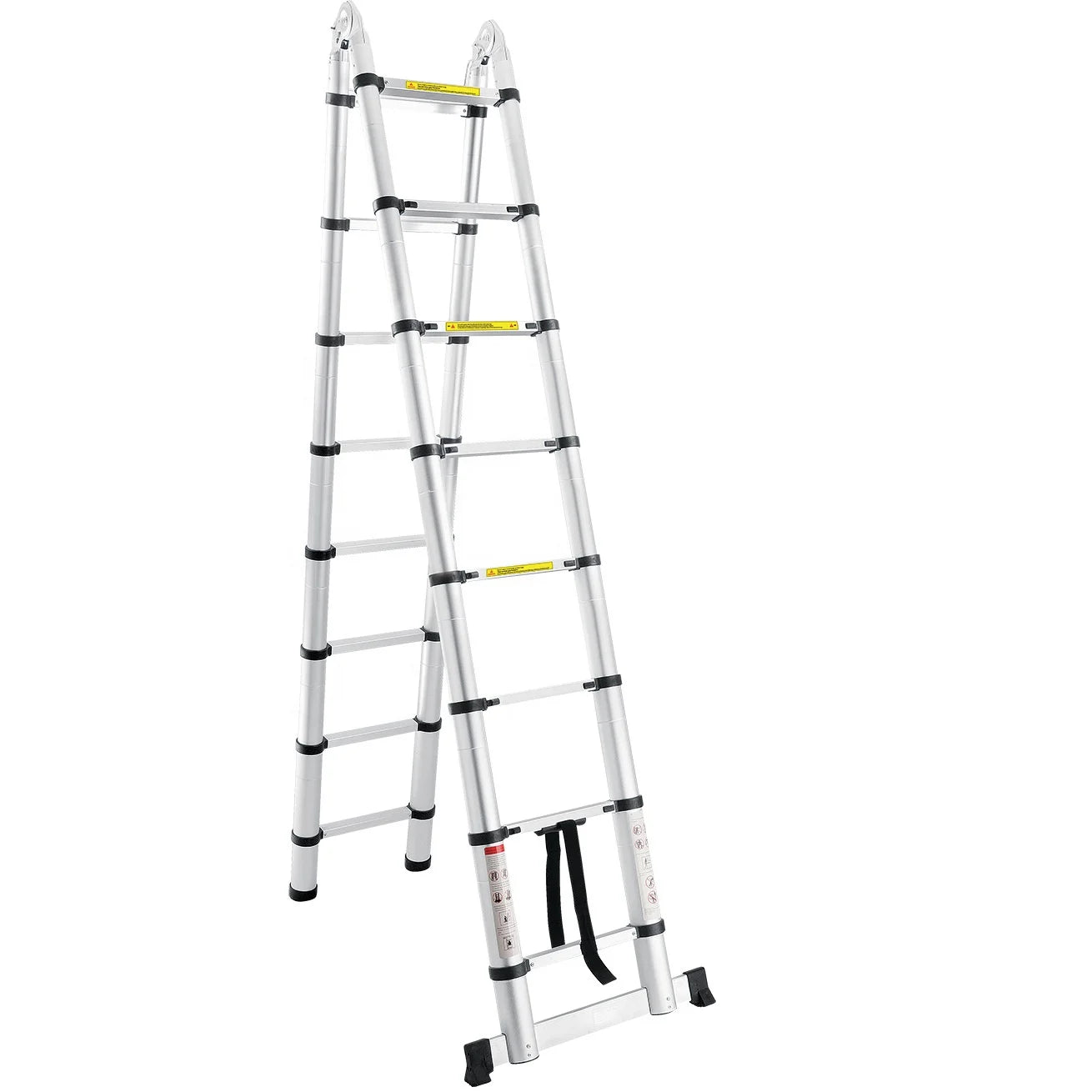 Extension Ladder Folding Ladder Stainless Steel Portable Anti-slip Durable Household Use Adjustable Telescopic