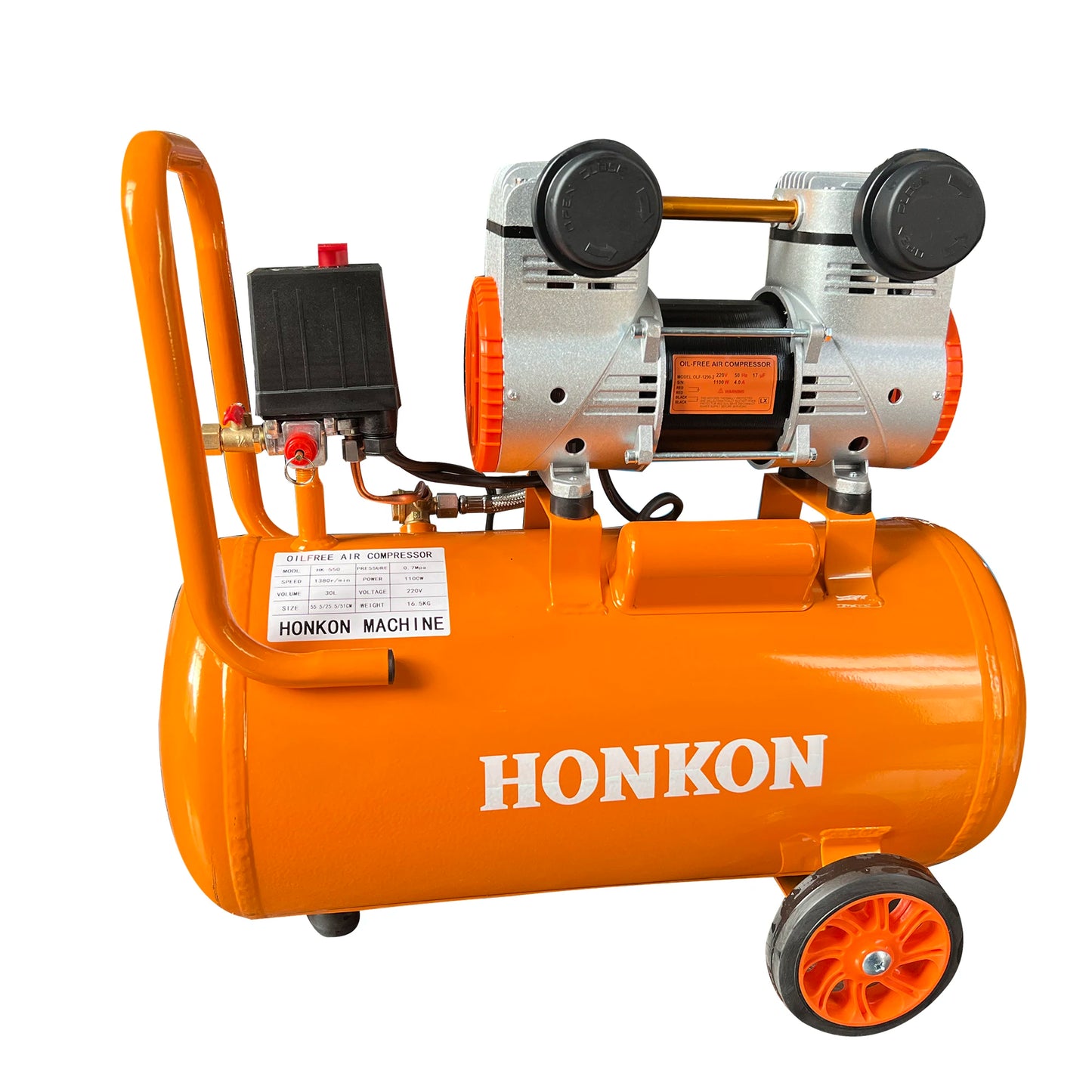 30L 65L Air Compressor Oil-free Mute Super Small Machine 110V/220V/380V