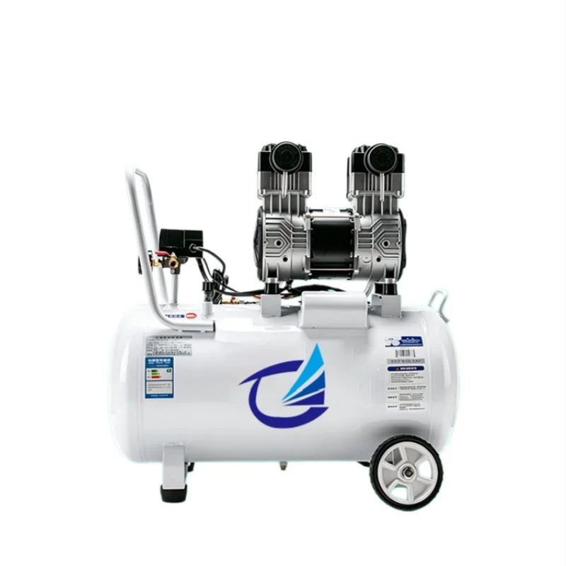 Portable AC Power Piston Air Compressor 220V Air Cooled 1-Year Warranty 7bar Pressure Lubricated Motor Carry-on Industrial