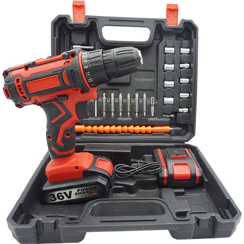 Good Quality  Li-ion Rechargeable Battery Power Tools Hand Drill Machine Electric Cordless Drill Power Drills
