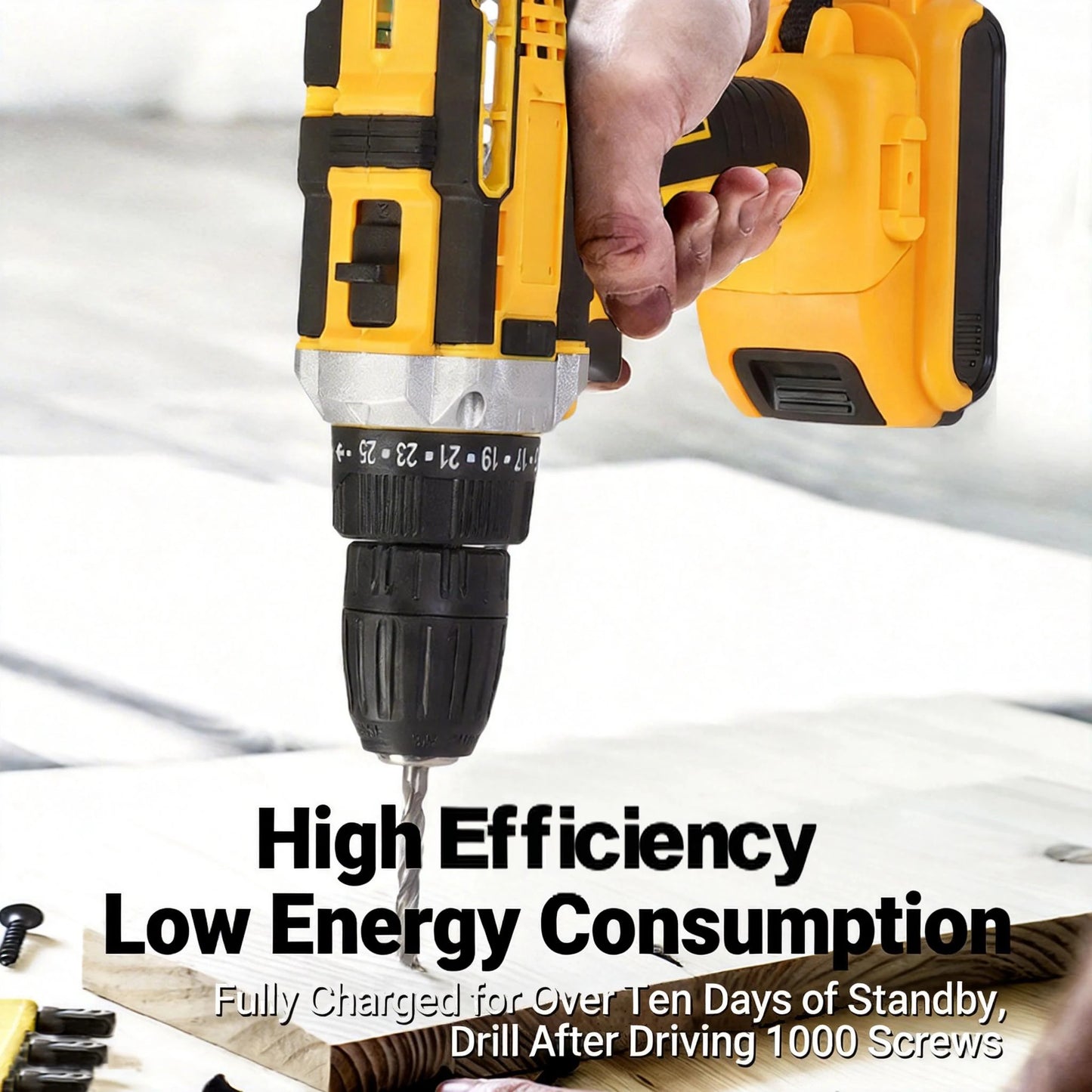 Portable Rechargeable Lithium-Ion Multifunction Drill  with Screwdriver Kit CE & RoHS Certified Cordless Drill