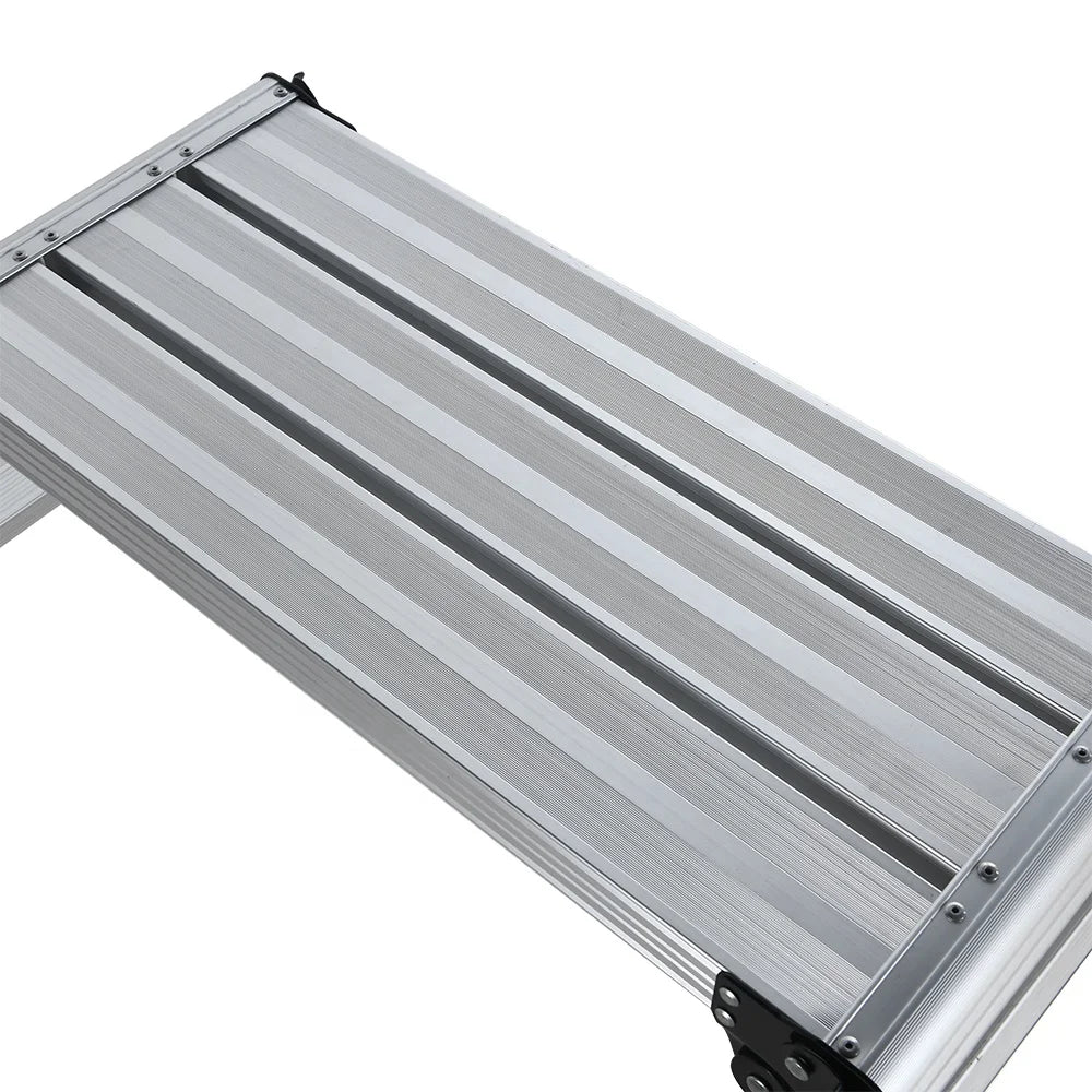 New Product Home Use Folding Aluminum Ladder With EN131 Work Platform Ladder Stool Portable Lightweight