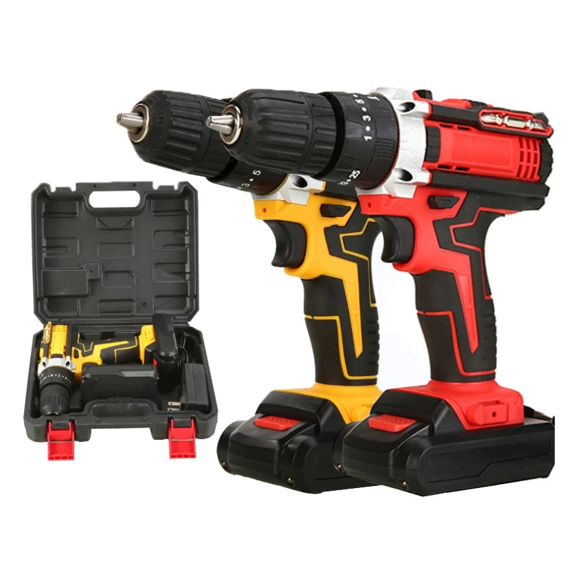 Multifunctional Tool Sets Electric Screw Driver Set Cordless Drill Battery 21V Screwdriver Kit Power Drills