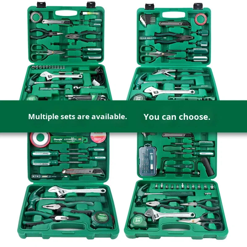 PEIFENG 12 16-123 Piece Household Universal Manual Carbon Steel Kit Handles Customizable Hand Hardware Set Hard Case OEM