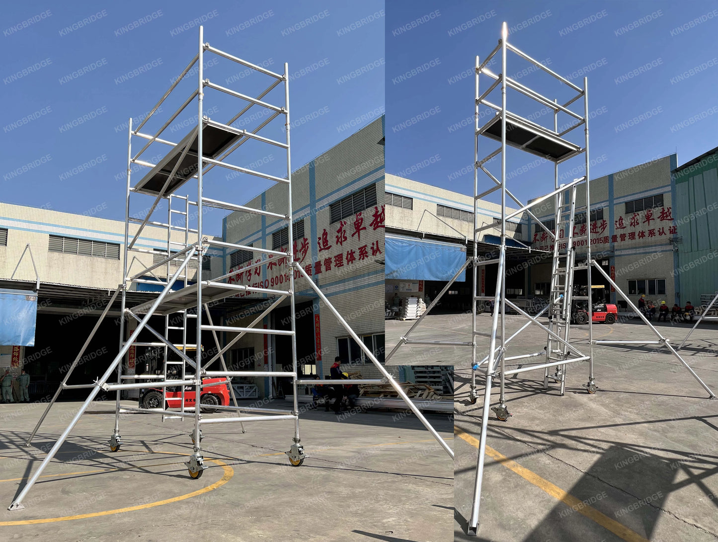 EN1004 Certified Ladder Type Aluminum Scaffolding Material Tower