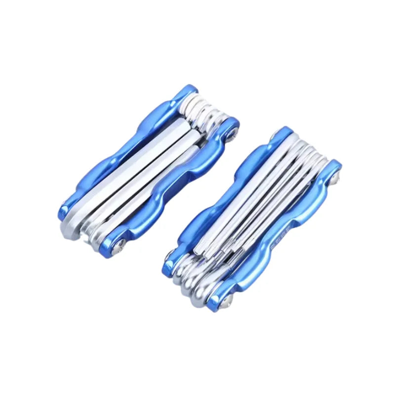 Inner Hexagon Allan Key Wrench Set Folding Metric/SAE Hex Torx Wrench Kit Bicycle Tool Set Folding  Pocket Tools