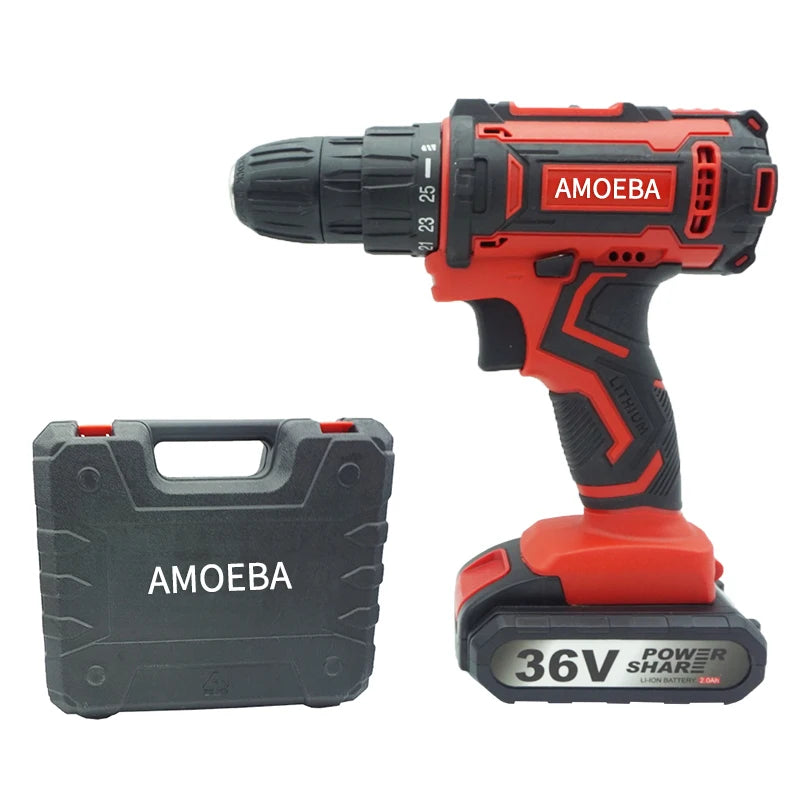 Good Quality  Li-ion Rechargeable Battery Power Tools Hand Drill Machine Electric Cordless Drill Power Drills