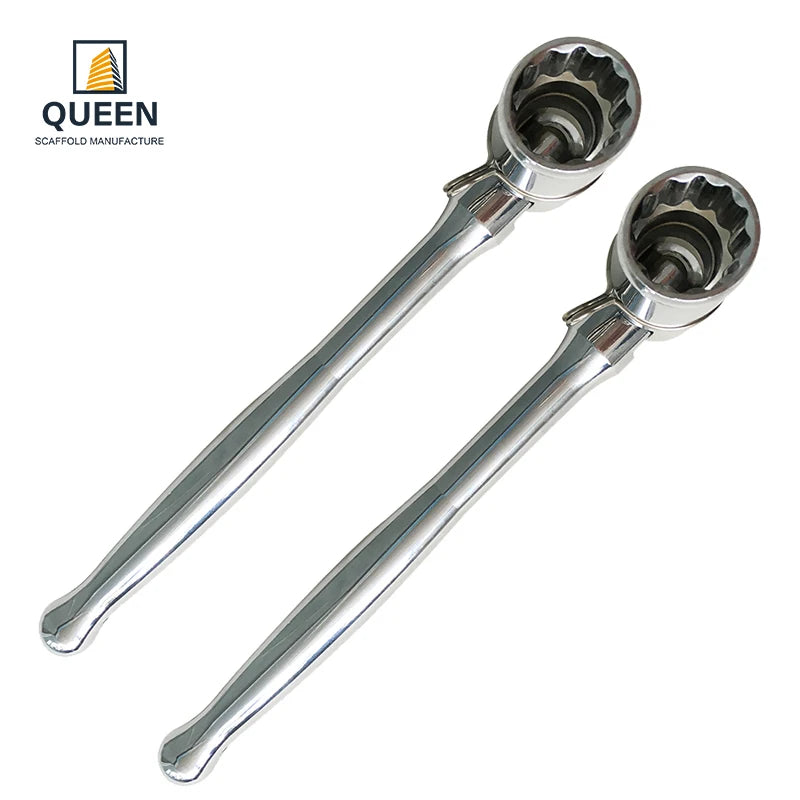 Chrome Plated 7/16 Flexible Head Spanner Poker Scaffolding Spanner Normal High Quality Scaffold Spanners Sale