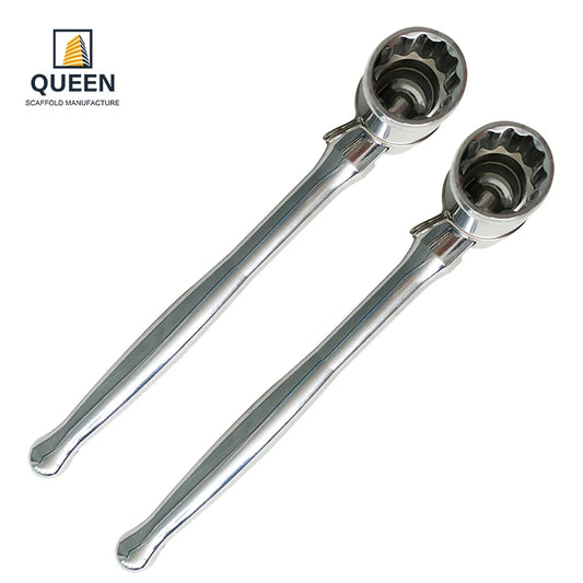 Chrome Plated 7/16 Flexible Head Spanner Poker Scaffolding Spanner Normal High Quality Scaffold Spanners Sale