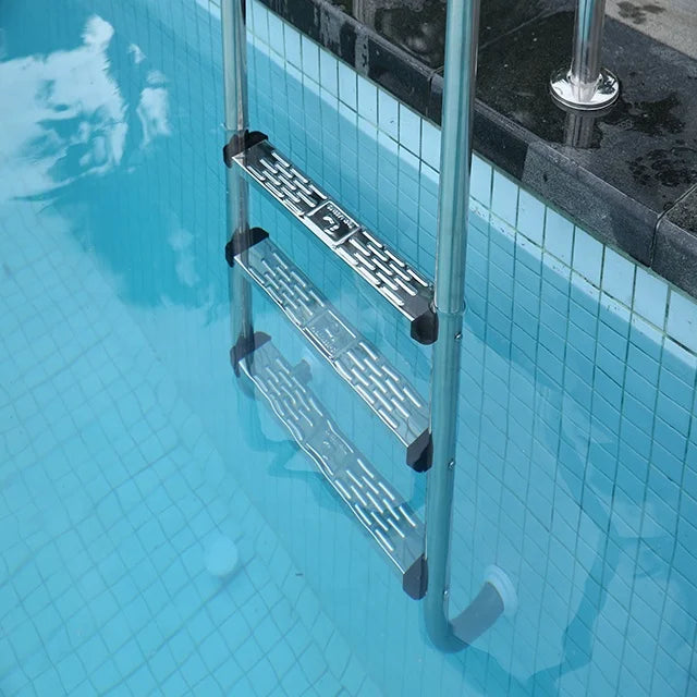 3-Step Design Pool Ladder Factory MU Wholesale Stainless Steel with Safe Plastic Steps for Swimming Pool