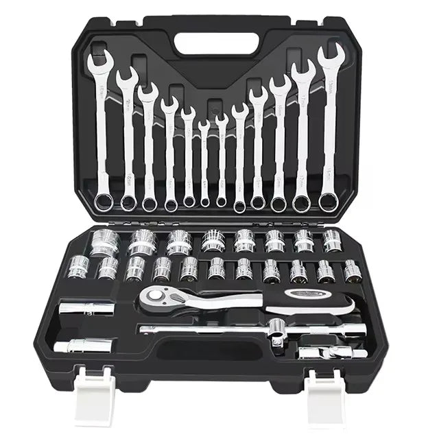 Car Mechanics Auto Repair Herramientas Kit Spanner Tools Set Box Hand Tools Socket Wrench Set Tool Kit Socket Sets