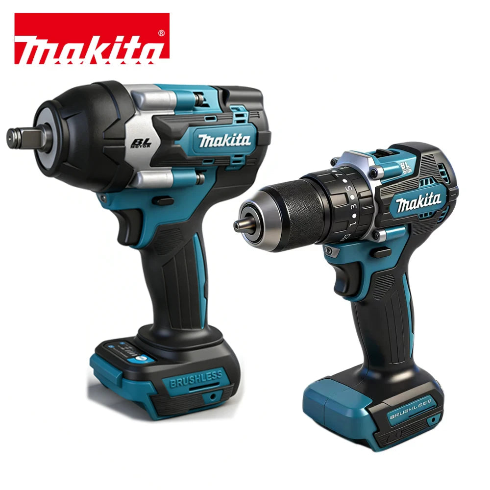 10 in 1 High Torque Cordless Li-ion Battery Tool Combo Kit with Battery Charger & Tool Bag Efficient Power Tool Combination Kits