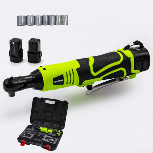 ENVOOR Model 2103 Ready Ship Cordless 18V Industrial DIY Grade Brushed Motor Lithium Battery Electric Ratchet Wrench 280N.m Max