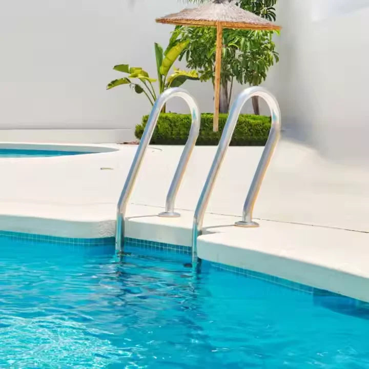 3-Step Design Pool Ladder Factory MU Wholesale Stainless Steel with Safe Plastic Steps for Swimming Pool