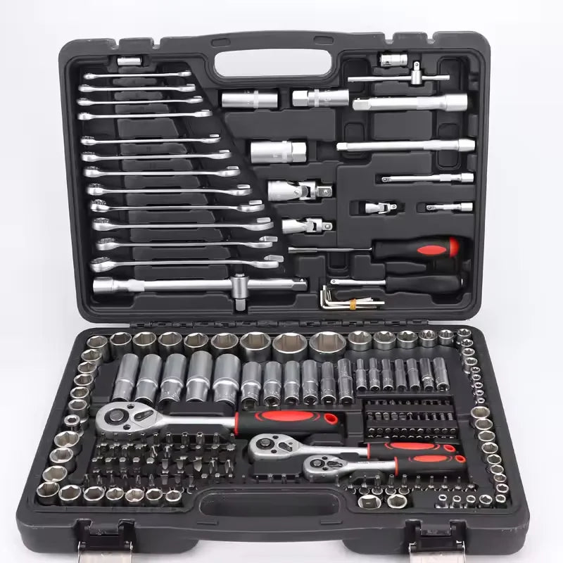 216pcs 35K Combination Spanner Box Profession Tool Socket Set Multifunction Wrench Kit for Car Repair Other Hand Tools Sets