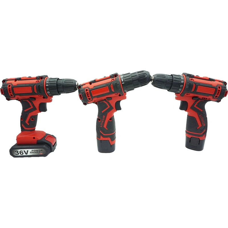 Good Quality  Li-ion Rechargeable Battery Power Tools Hand Drill Machine Electric Cordless Drill Power Drills