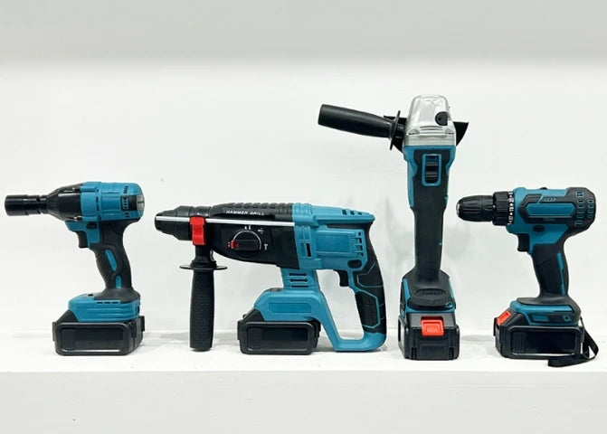 21v Lithium Battery Cordless Electric Drill Power Drilling Machines Brushless Drill Tools Combo Set Power Tool Combo