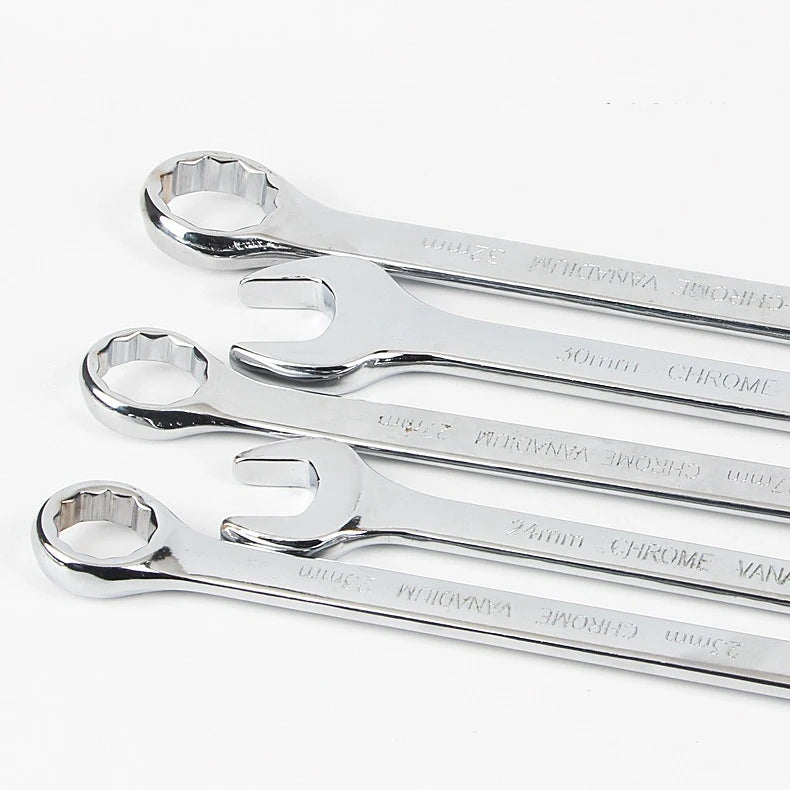 17 Piece 6-24MM Cloth Bag Packaging Complete Set Open Dual-purpose Wrench Double-headed Piece Set Spanner Set
