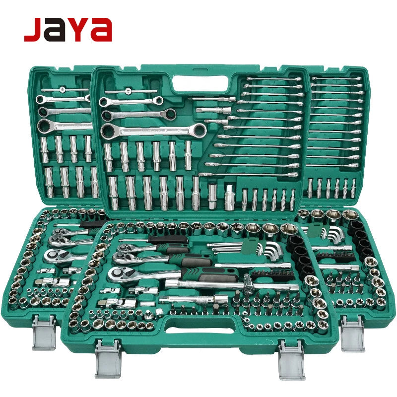 151 Piece Set of Tool Auto Repair Combination Set, Carbon Steel Chrome Plated with Hot Process Hardware Combination Tool