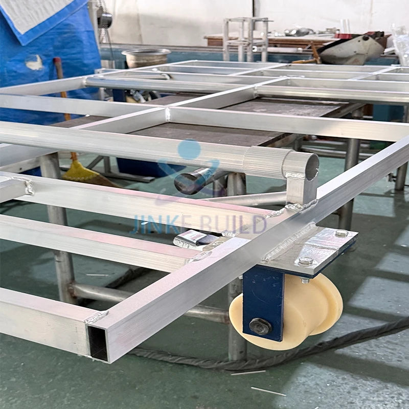 Factory Directly Shipped Aluminum Alloy Mobile Scaffolding System 10.2m Height with Aluminum Wood Composite Board