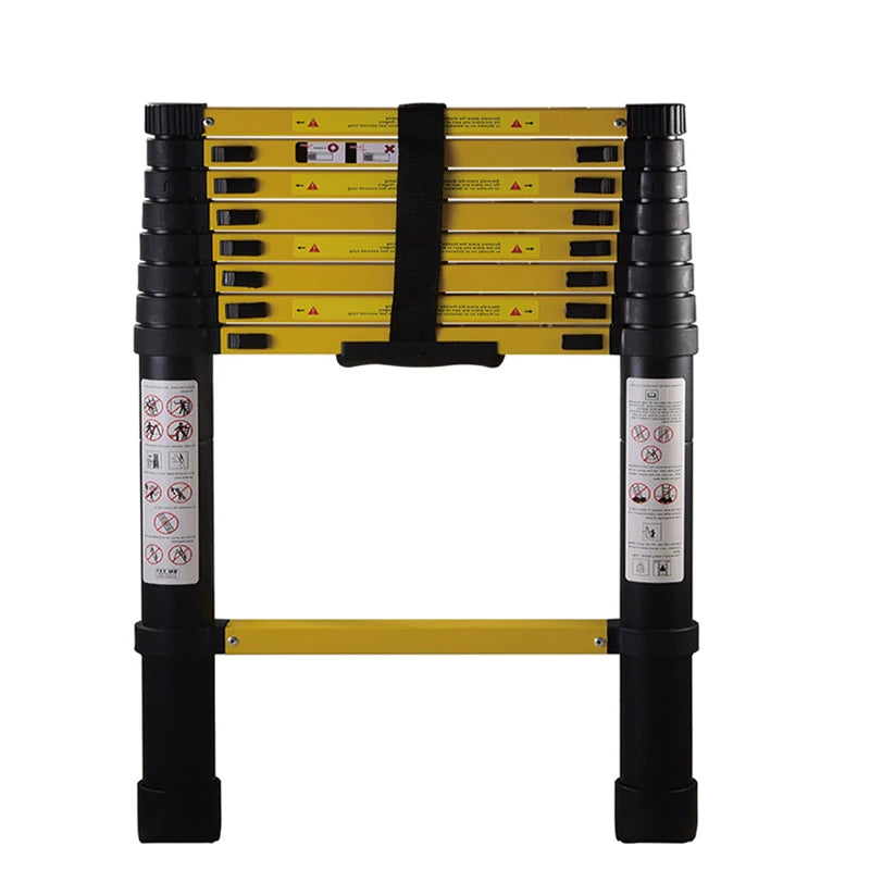 Popular New Aluminum Telescopic Ladder 225 Lbs 2.6m Multi Purpose Industrial Ladder With En131