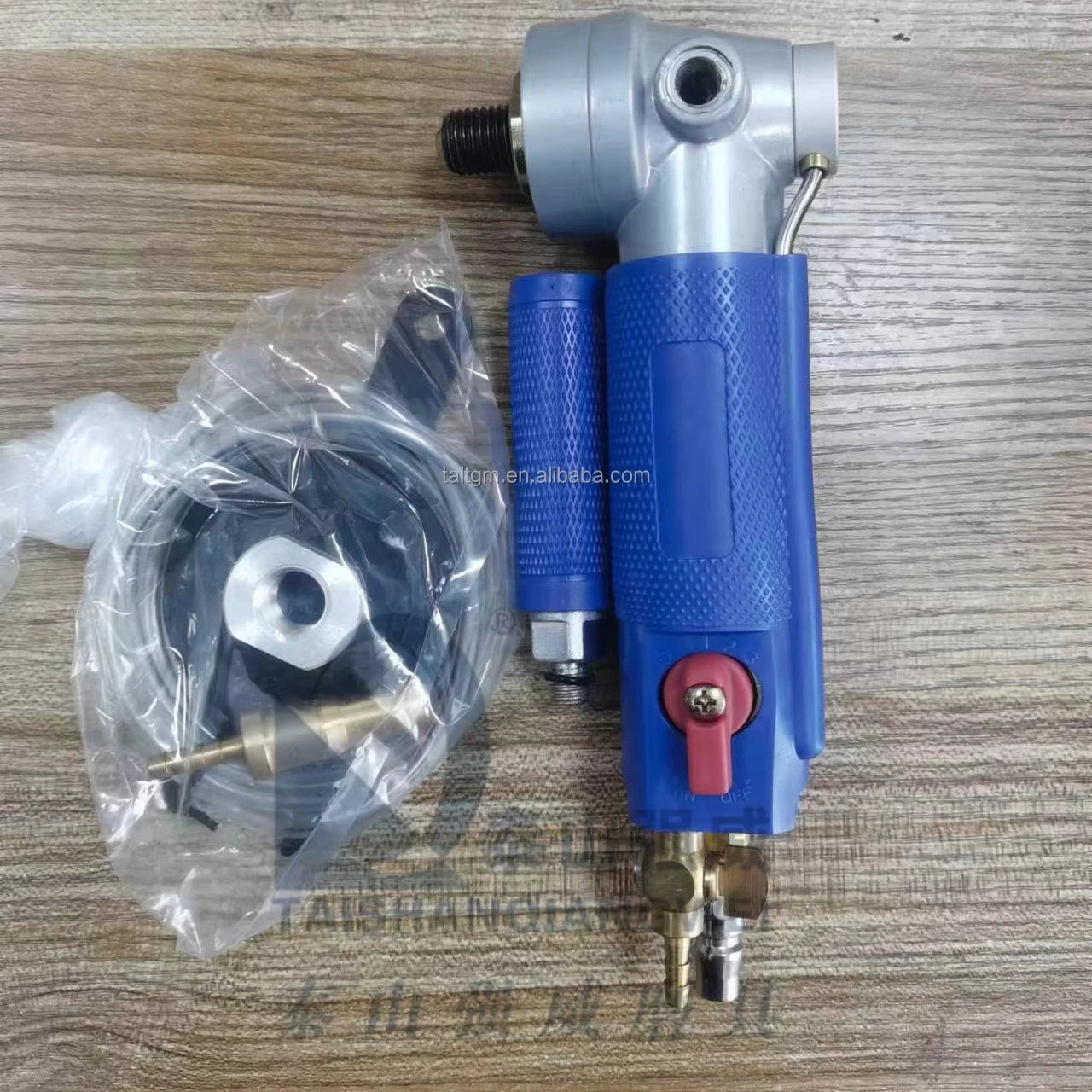 Side Exhaust air Polisher Different Speed Pneumatic Tool air Angle Grinder for Wet Flexible Polishing Pad Grinding Tools