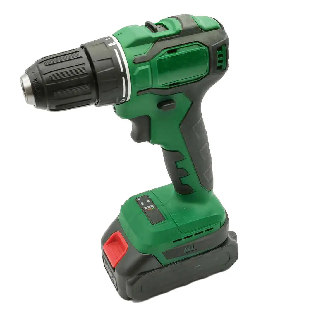 21V Brushless Electric Drilling Machine Rechargeable Lithium Impact Electric Drill Cordless Two Battery One Charger Power Drills