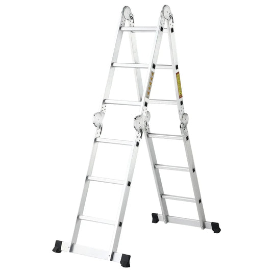 High Quality Custom Length Multi-Purpose Folding Aluminum Ladder 2.36m to 5.85m Foldable Ladder with Hinge for Home Use