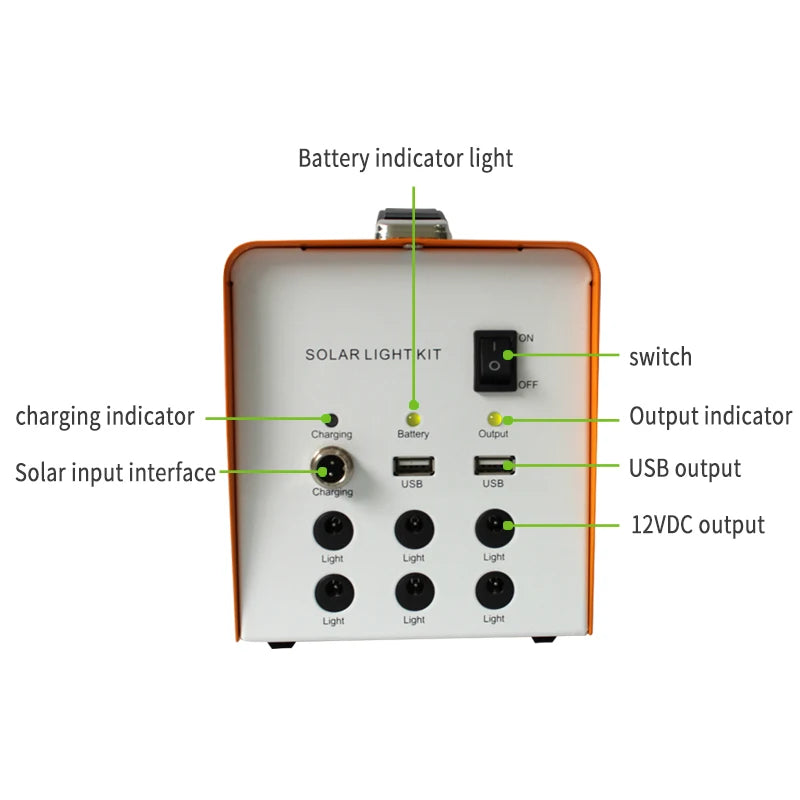 Whole House 220V 300W Portable Solar Power Generator Running Solar Power System for Home Solar Systems