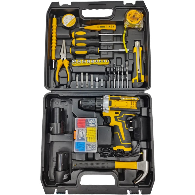 Hot Selling DW Yellow Series 12V Cordless Impact Drill High-Speed Electric Drill Brush Motor 500W for Home Construction DIY OEM