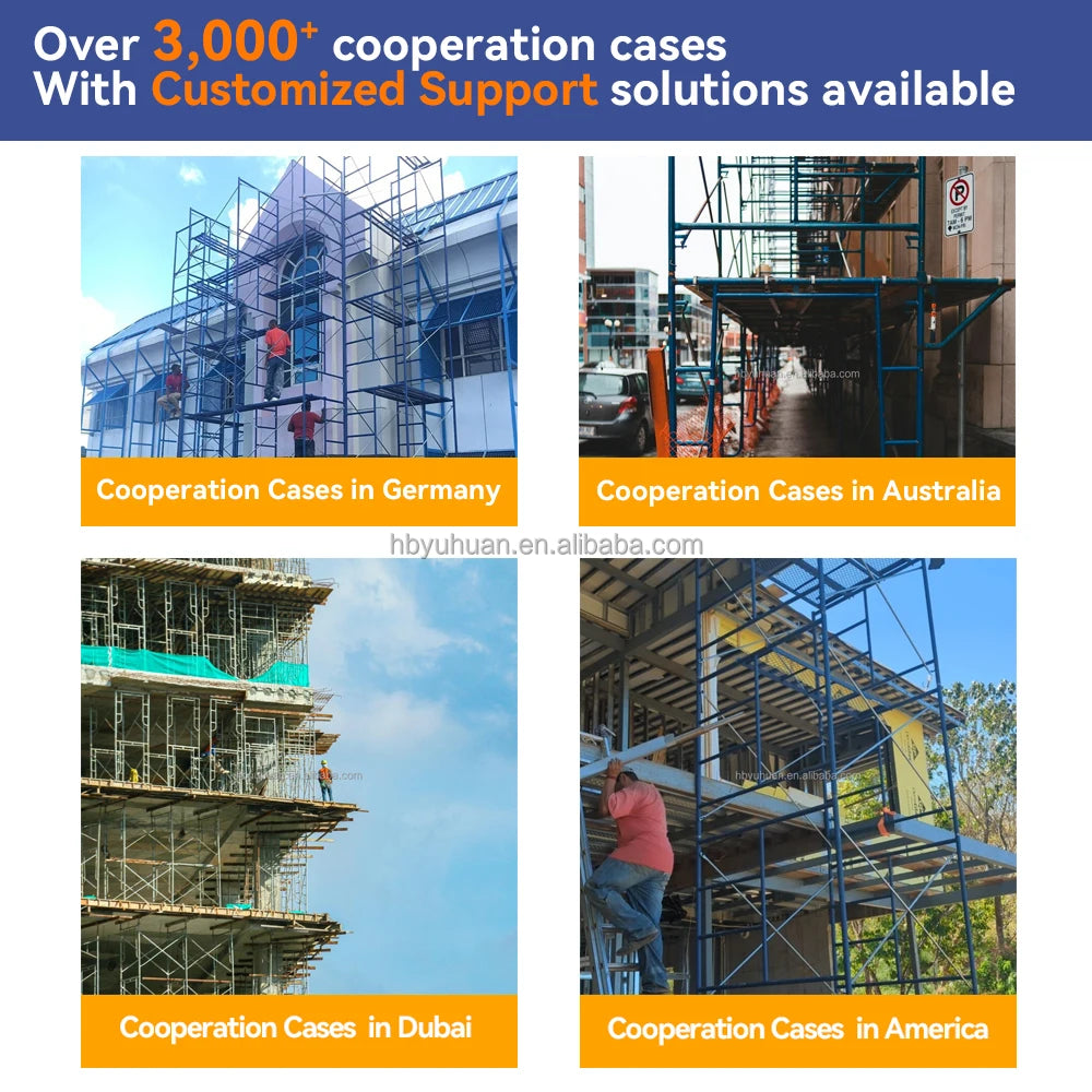 Galvanized Steel Mobile Scaffold Frame Cross Brace Connector Lock Parts Frame Scaffolding for Building Repair