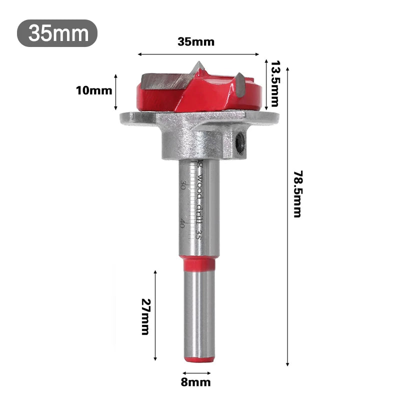 35mm Drill Bits woodworking Door Hole Opener Cabinet Accessories Tool Hinge Hole Drilling Guide Locator Hinge Drilling Jig