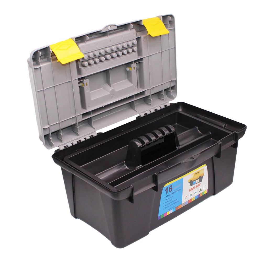 16 Inch Fishing Tackle Hi-Spec Heavy Duty Tool Box Set with Parts Organiser Tray