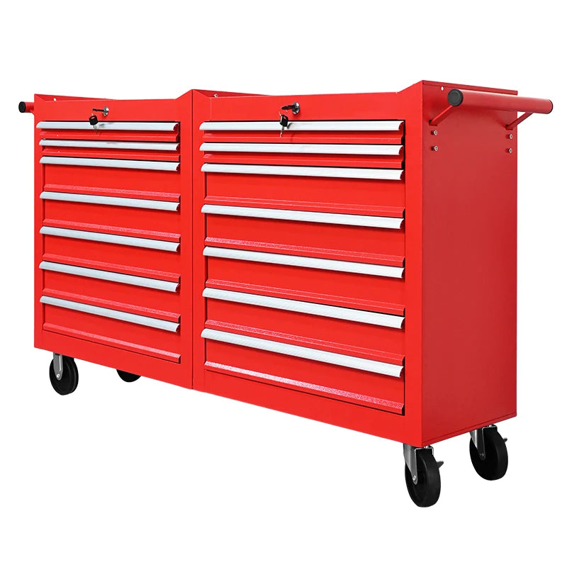 Factory Direct 2-Door Heavy Duty Workshop Tool Trolley Cabinets Set Customizable OEM/ OBM Workbench Garage Furniture 3-Year