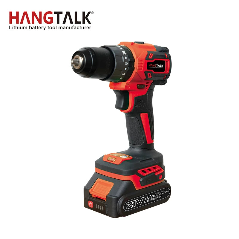 Wholesale Hangtalk Brushless Power Drills Hammer Screwdriver Drill Machine Cordless  Drilling Machine