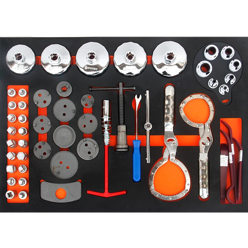 234Pcs Metal Garage Auto Repair  Workshop Tool  Cabinet Professional 4 Drawers  Garage Storage Steel Rolling Tool Box