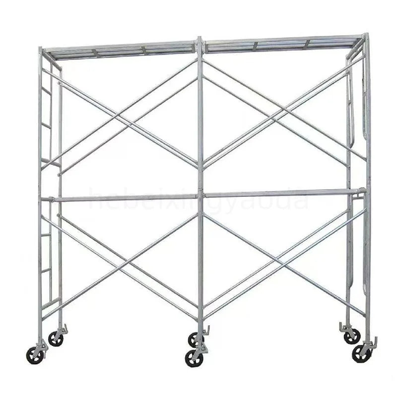 Portable H-Frame Chinese Design Mobile Scaffold High Strength Foldable Q235 Steel for Building Construction Warehouse Ladder