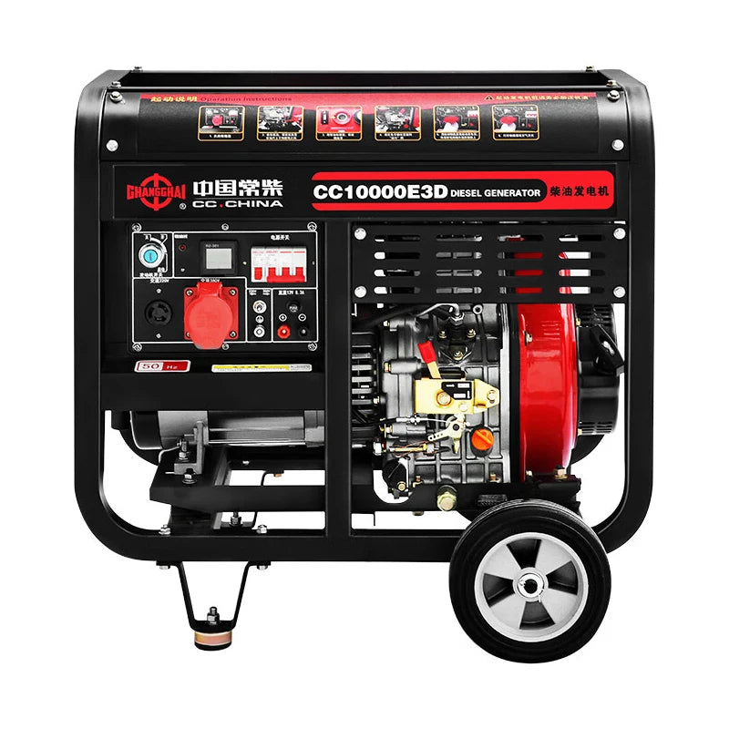 Custom-made 5KW Portable Diesel Generator Open Frame Silent Type Air Cooled 3KW-10KW Power Manufacturer