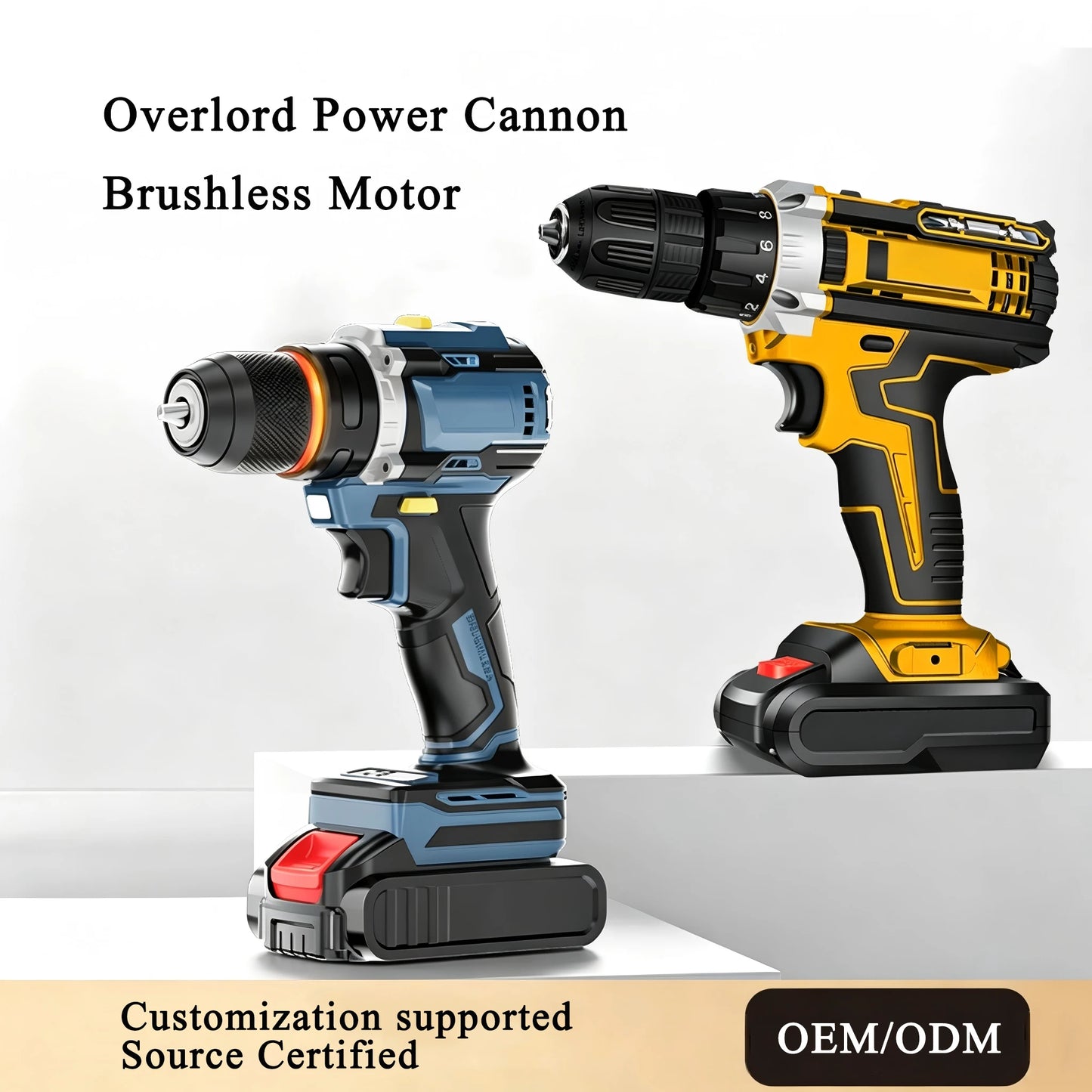 Portable Rechargeable Lithium-Ion Multifunction Drill  with Screwdriver Kit CE & RoHS Certified Cordless Drill