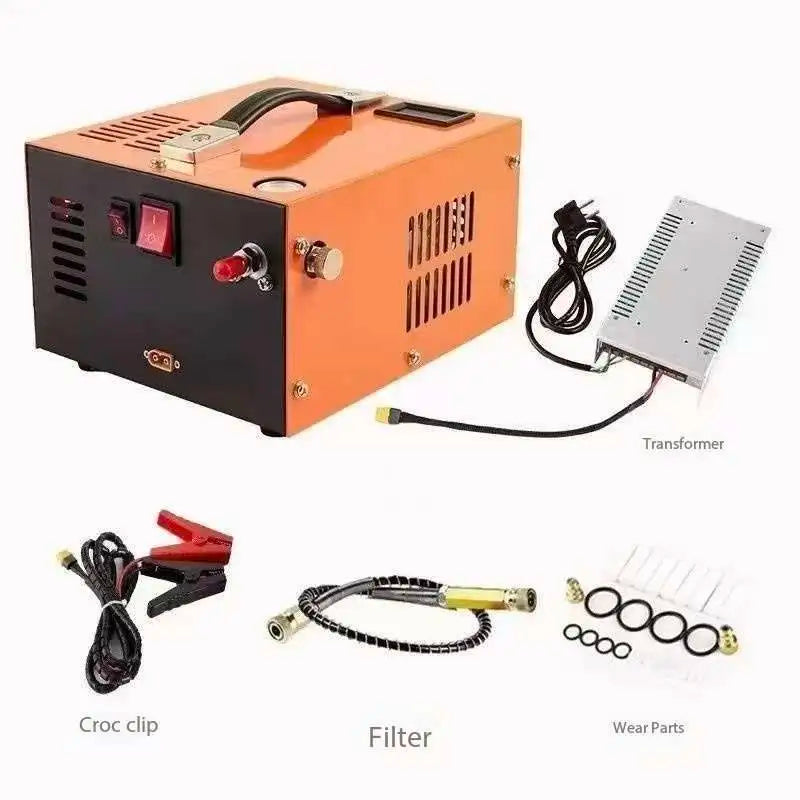 300W Air Compressor Pcp Air Compressor Air Rifle Car Pump 12V / 110V / 220V Pcp 300bar Submersible Pump