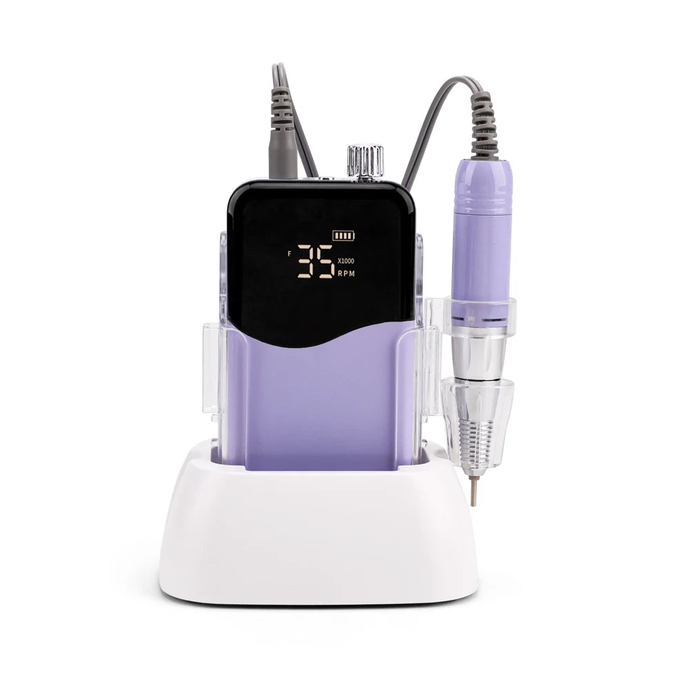 Rose Gold EU Hot Selling High Speed Nail Drill Machine Cordless Wireless Portable Master Electric E File With Drill Bits
