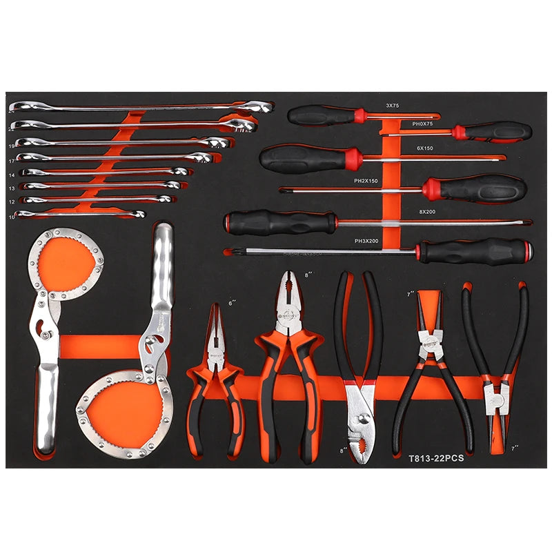 234Pcs Metal Garage Auto Repair  Workshop Tool  Cabinet Professional 4 Drawers  Garage Storage Steel Rolling Tool Box