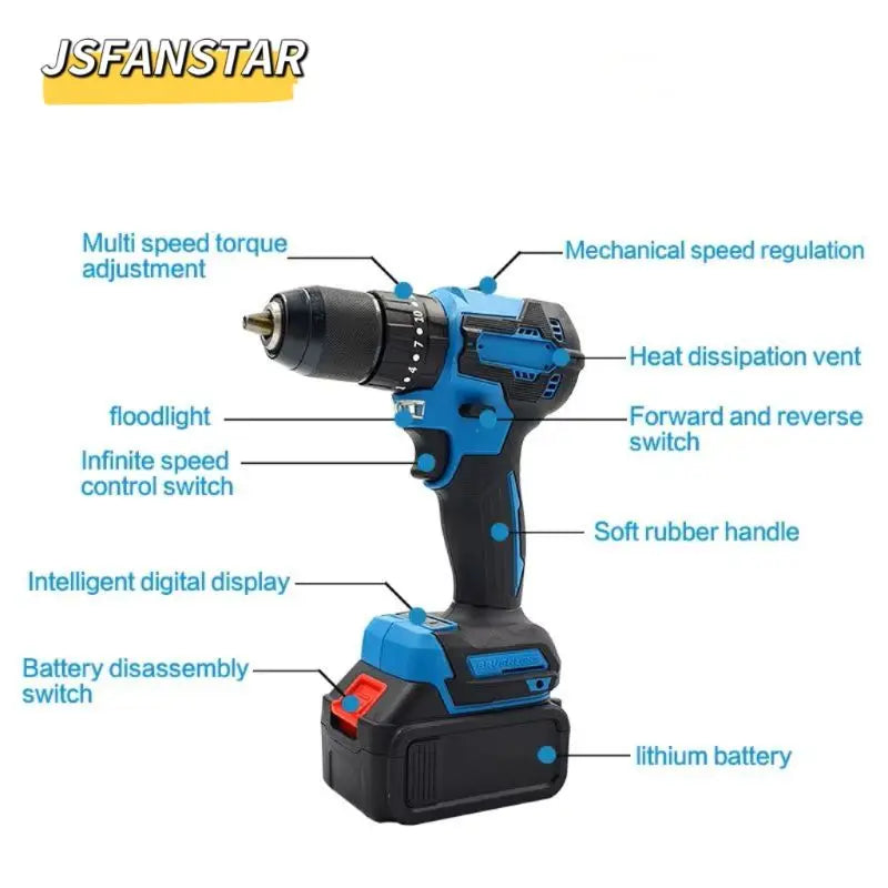 Rotary Hammer Drill Cordless Impact Tools Sets with Drill and Impact Driver